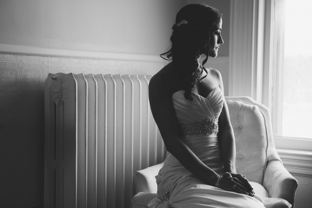 Bride before ceremony   with Tom Studios Wedding Photography