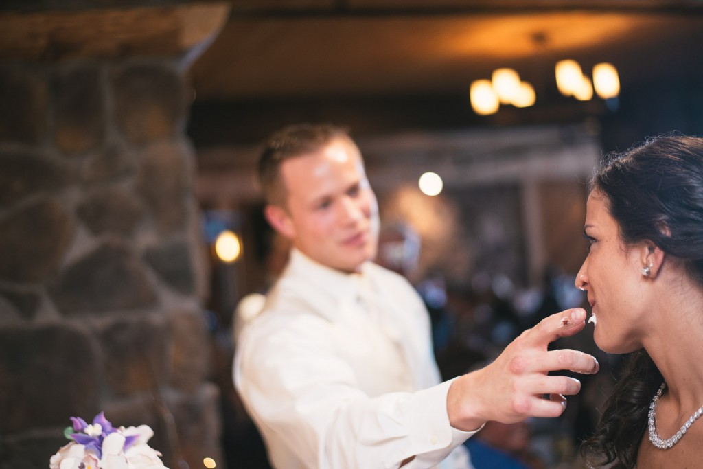 Cutting the cake at Dibbles Inn with Tom Studios Wedding Photography