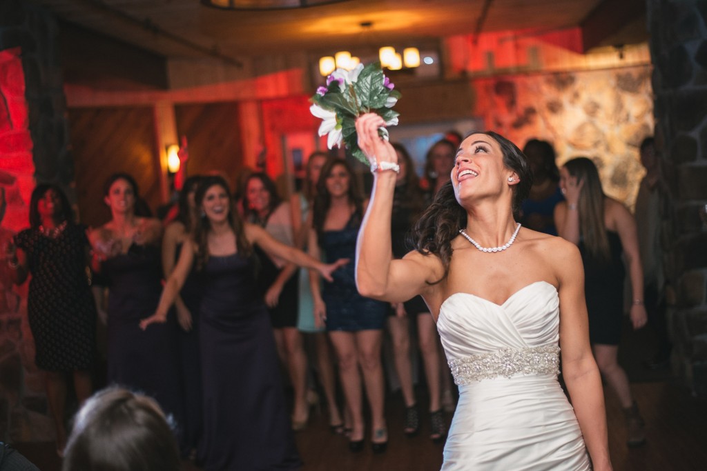 Flower toss at Dibbles Inn with Tom Studios Wedding Photography