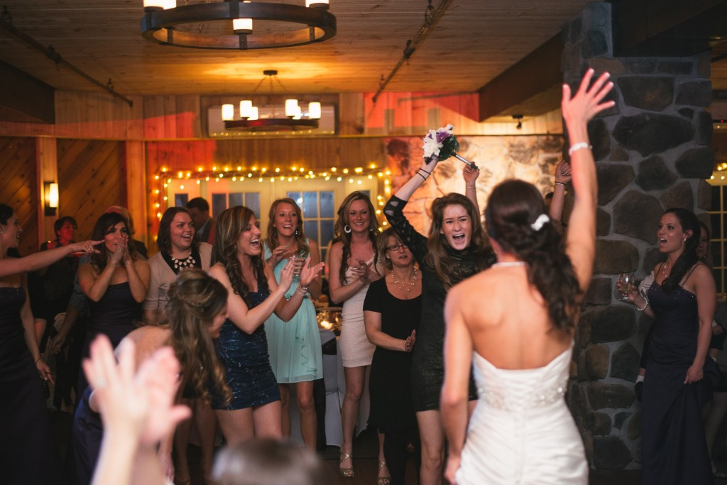 Flower toss at Dibbles Inn with Tom Studios Wedding Photography