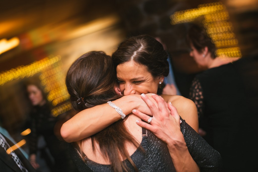 Hug at Dibbles Inn with Tom Studios Wedding Photography