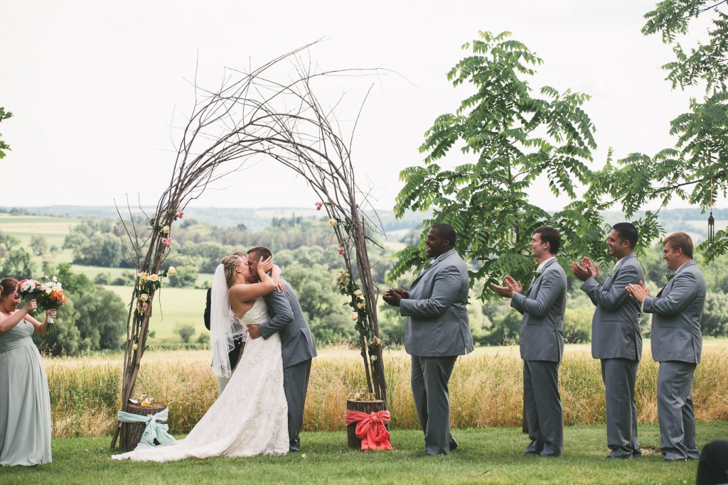 Steph and Ben wedding Skaneateles Barn Wedding with Tom Studios