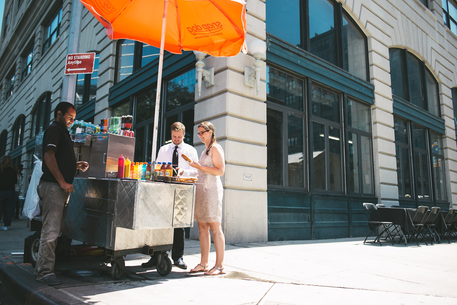 Wedding Brooklyn Food Stand Wedding with Tom Studios