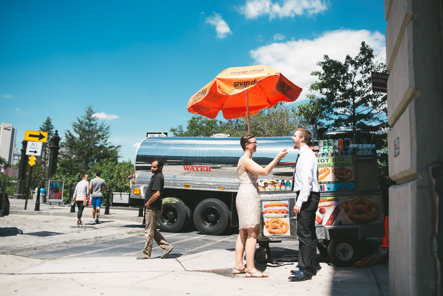 Wedding Brooklyn Food Stand Wedding with Tom Studios