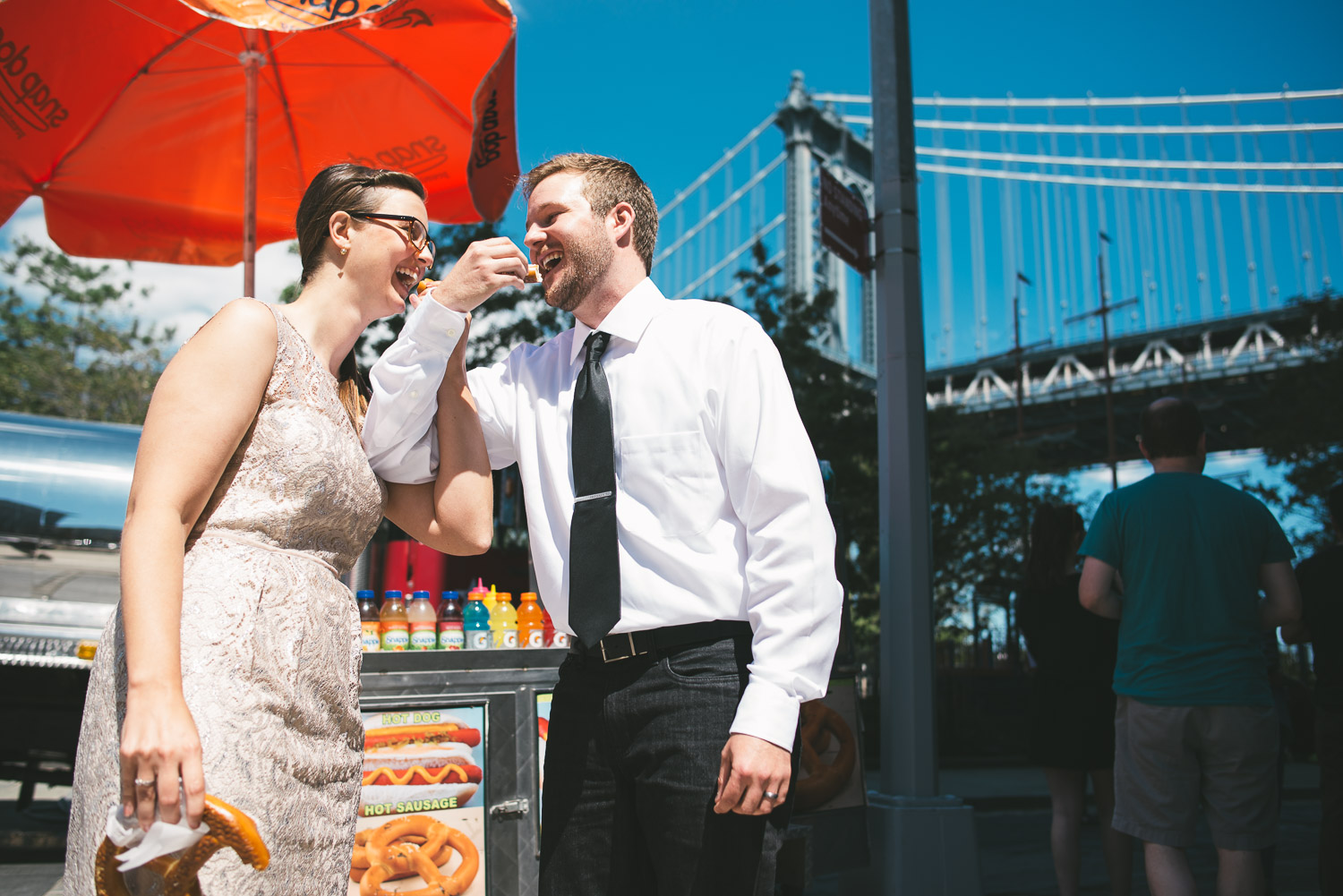 Wedding Brooklyn Food Stand Wedding with Tom Studios