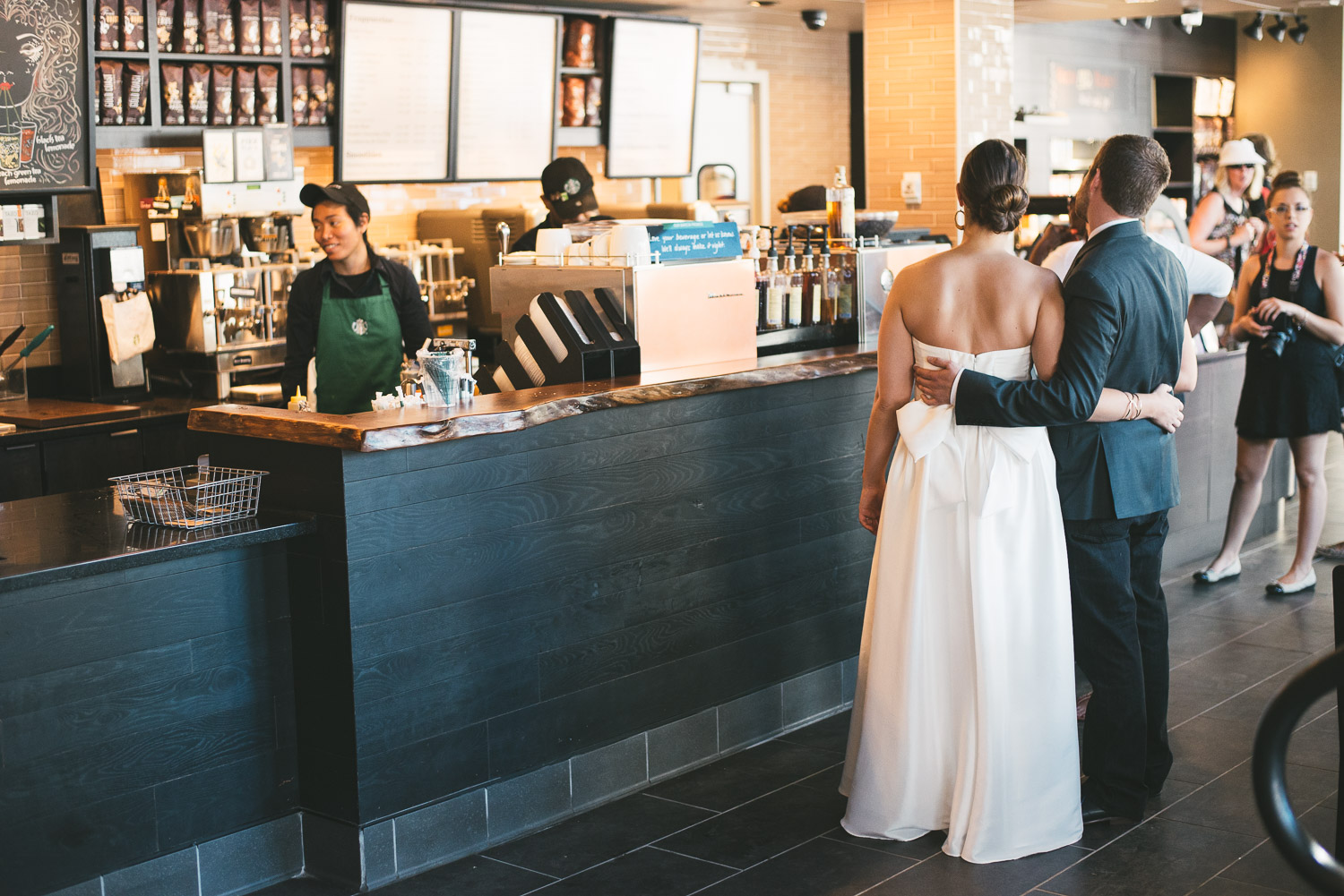 Brooklyn Starbucks Wedding with Tom Studios