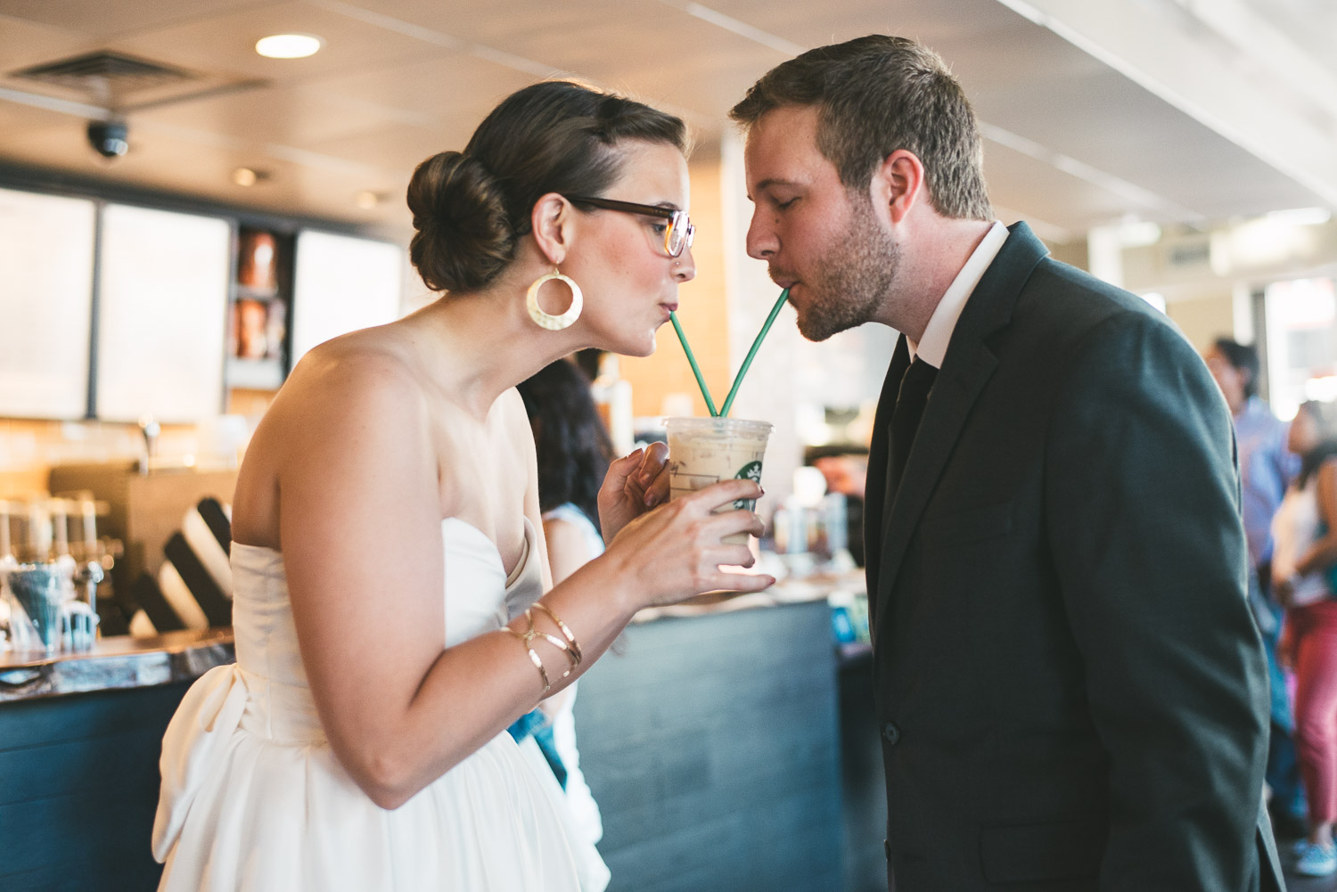 Brooklyn Starbucks Wedding with Tom Studios