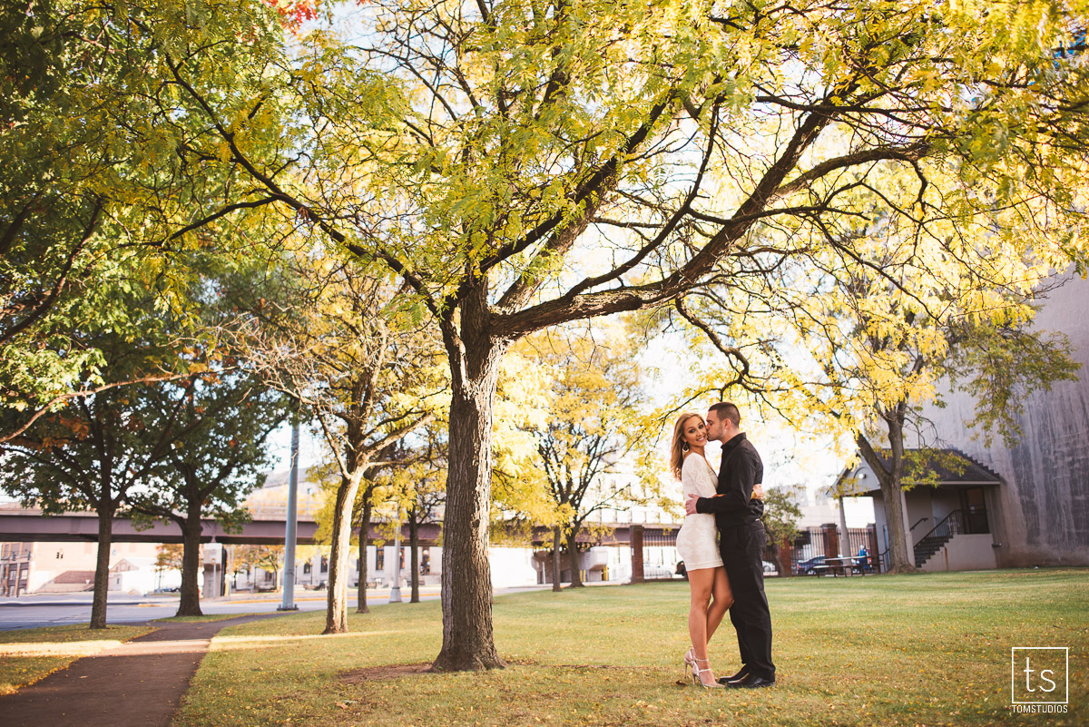 Kayla and Jeff Engagement Session with Tom Studios