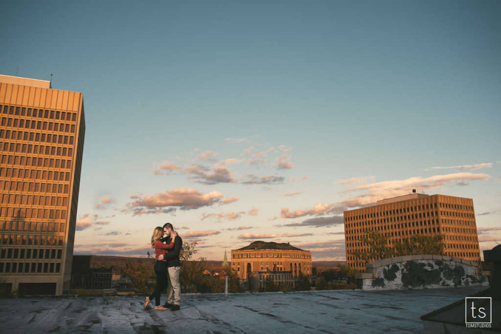 Kayla and Jeff Engagement Session with Tom Studios