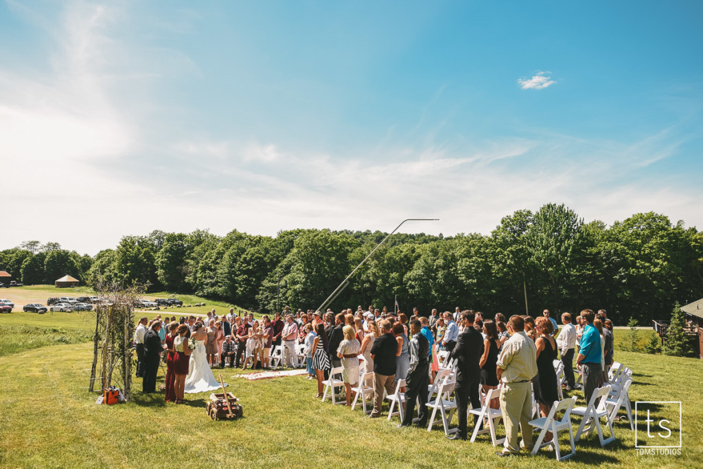 Maia and Cody's wedding in Old Forge with Tom Studios