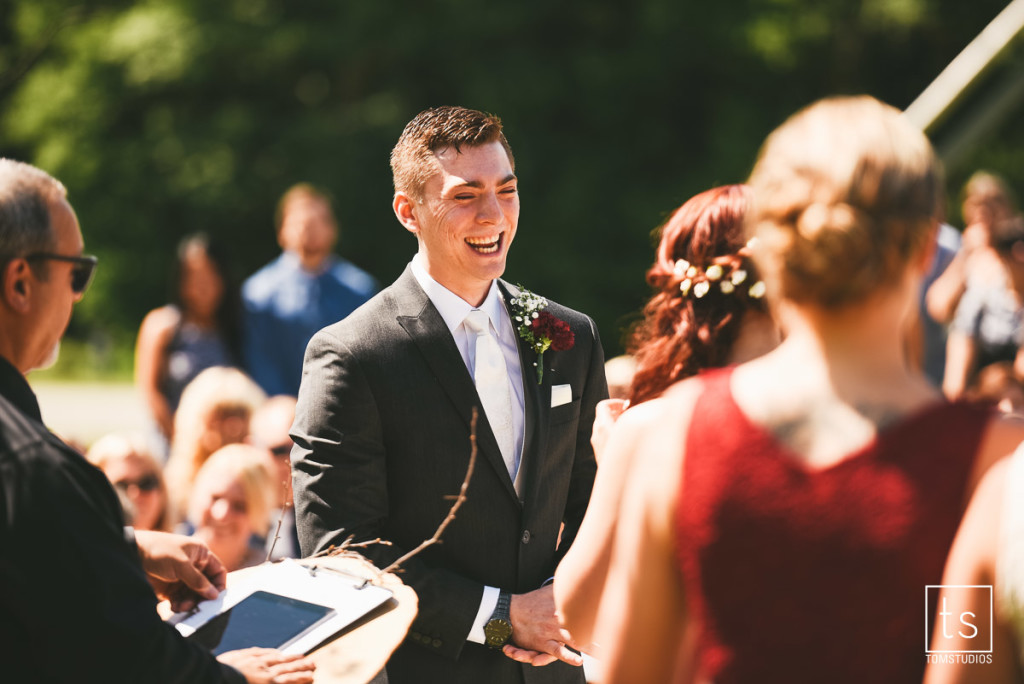 Maia and Cody's wedding in Old Forge with Tom Studios