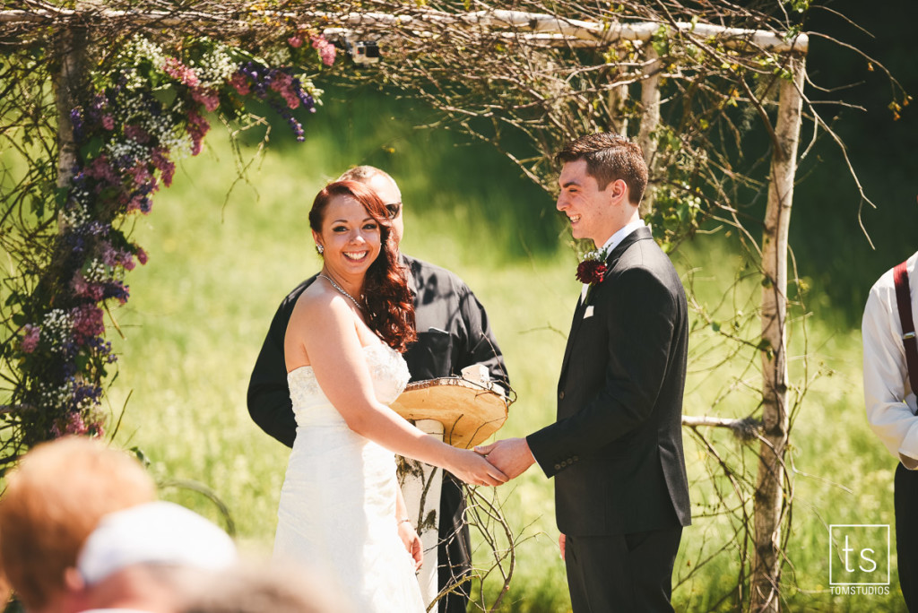 Maia and Cody's wedding in Old Forge with Tom Studios