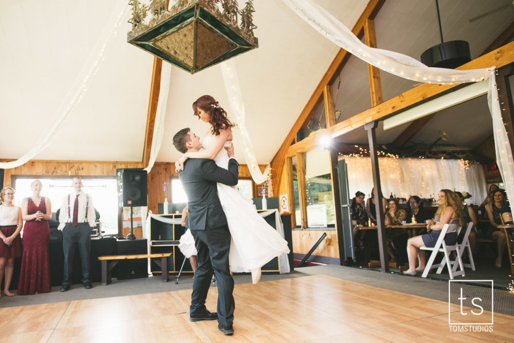 Maia and Cody's wedding in Old Forge with Tom Studios