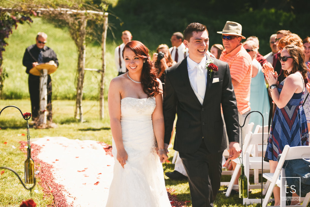 Maia and Cody's wedding in Old Forge with Tom Studios