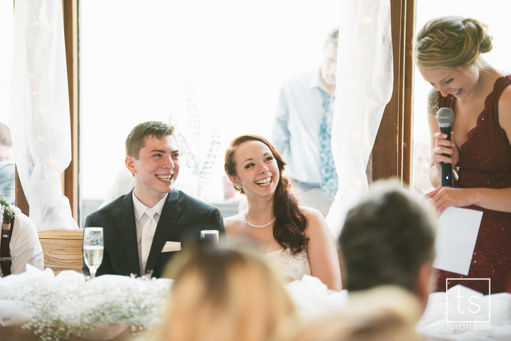 Maia and Cody's wedding in Old Forge with Tom Studios