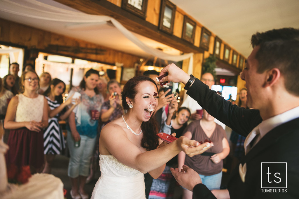 Maia and Cody's wedding in Old Forge with Tom Studios