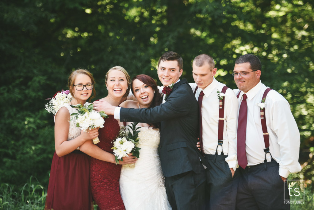 Maia and Cody's wedding in Old Forge with Tom Studios