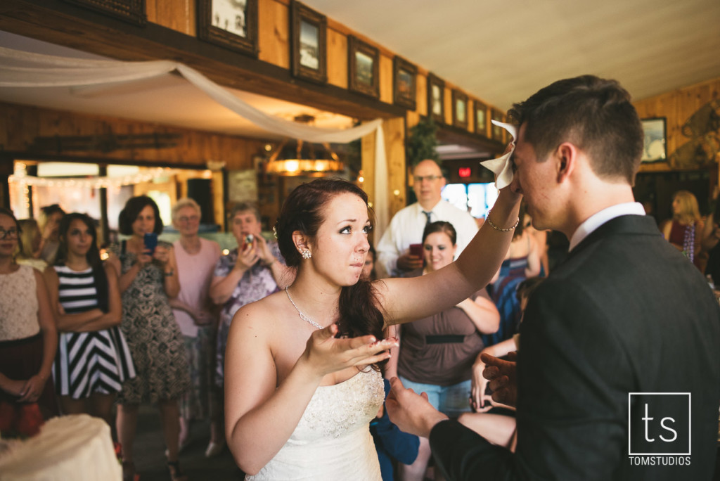 Maia and Cody's wedding in Old Forge with Tom Studios