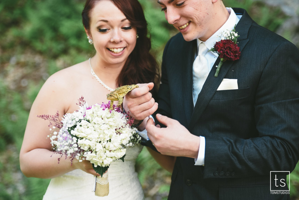 Maia and Cody's wedding in Old Forge with Tom Studios