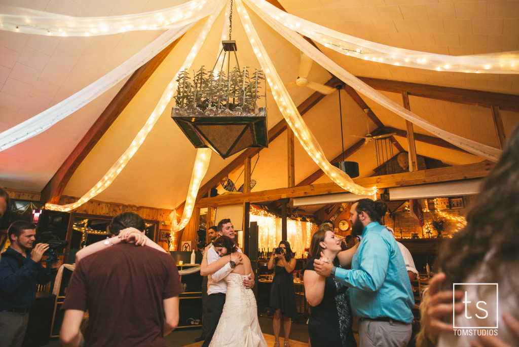 Maia and Cody's wedding in Old Forge with Tom Studios