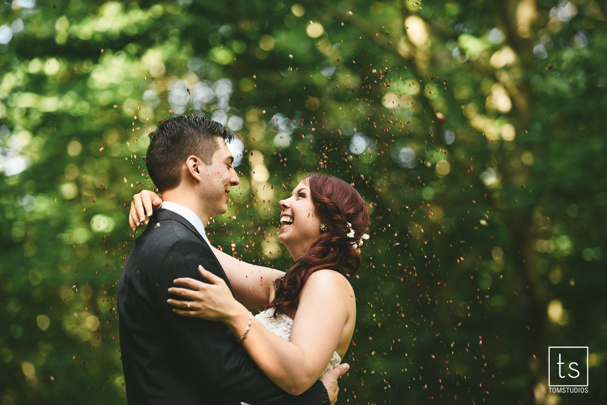 Maia and Cody's wedding in Old Forge with Tom Studios