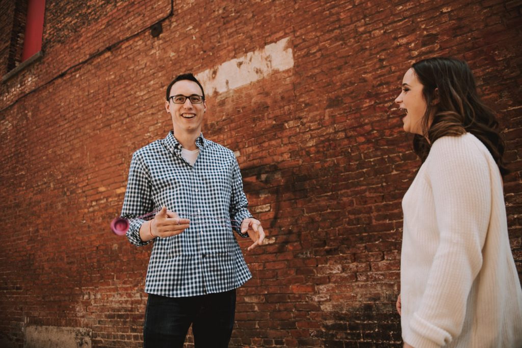 Engagement session Downtown Utica