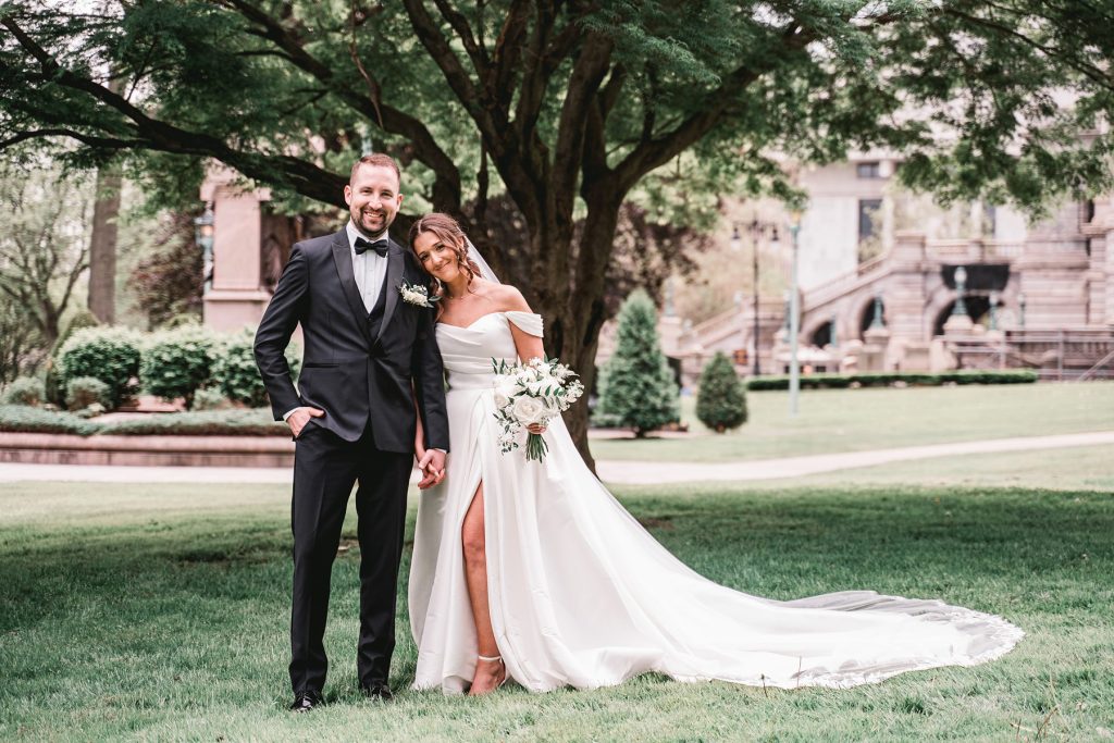 Bride and Groom at Sixty State Place wedding