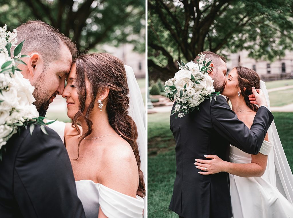 Bride and Groom at Sixty State Place wedding