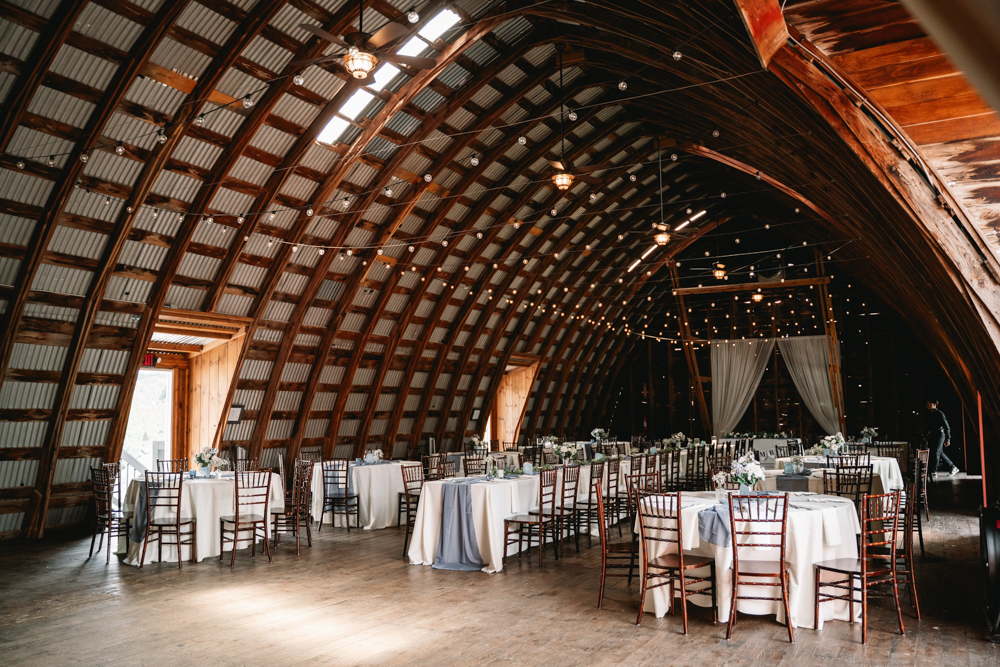 hayloft on the arch wedding barn