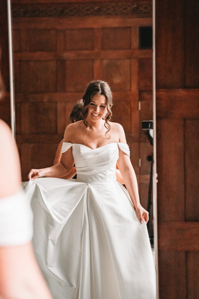 bride getting ready at sixty state place