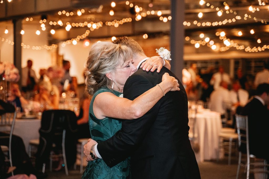 sky armory wedding reception mother and groom dance