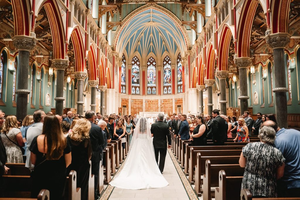 Cathedral of the Immaculate Conception wedding ceremony