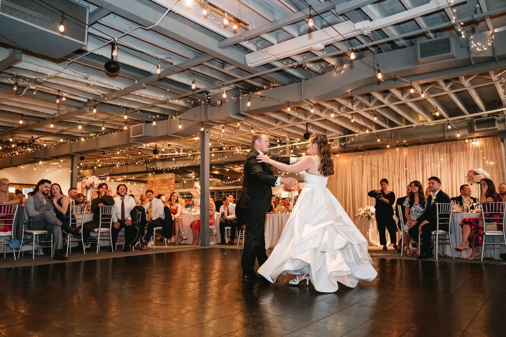 sky armory wedding reception first dance