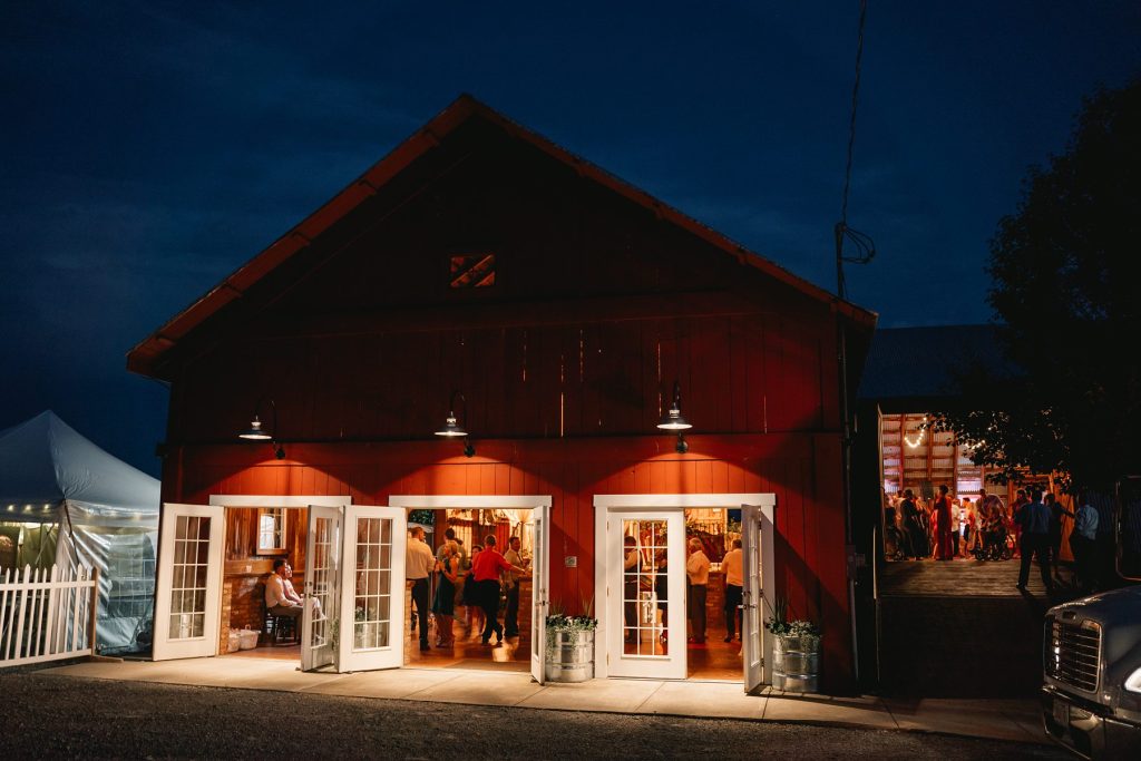 hayloft on the arch at night