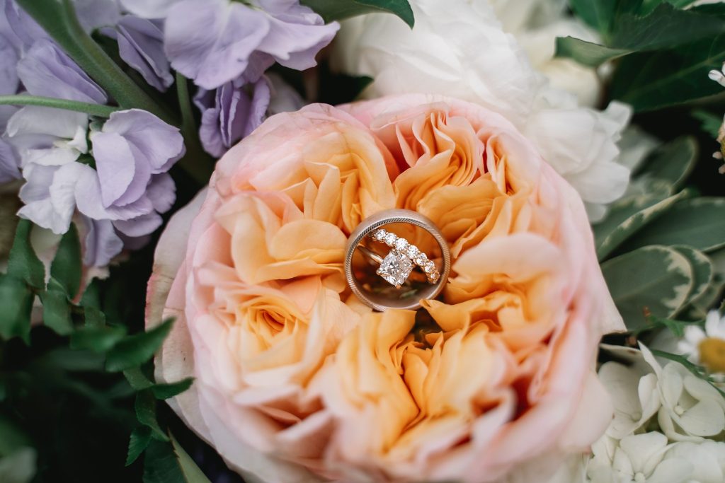 spring hayloft on the arch wedding bride preparation