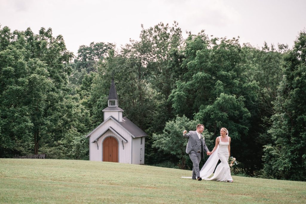 spring hayloft on the arch wedding