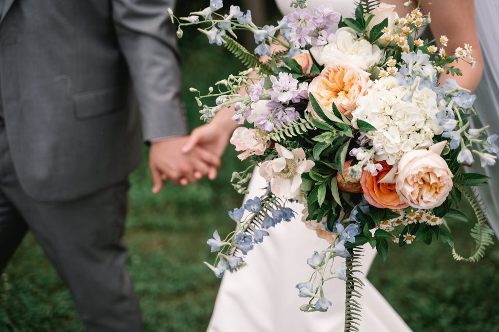 spring hayloft on the arch wedding