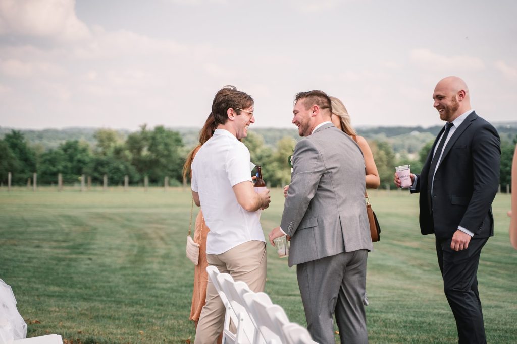 spring hayloft on the arch wedding reception