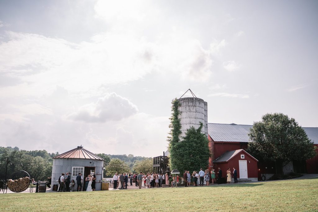 spring hayloft on the arch wedding reception