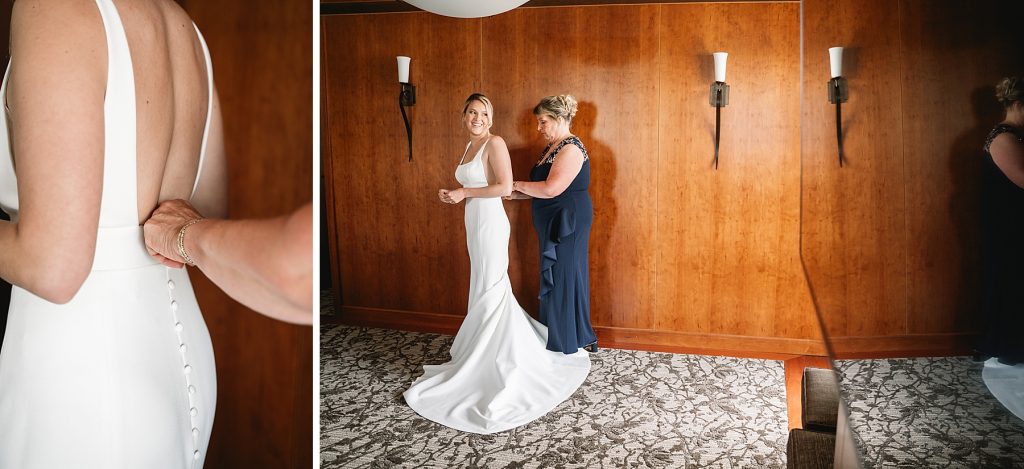 spring hayloft on the arch wedding bride preparation