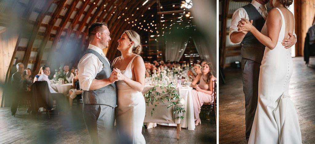 spring hayloft on the arch wedding reception dance