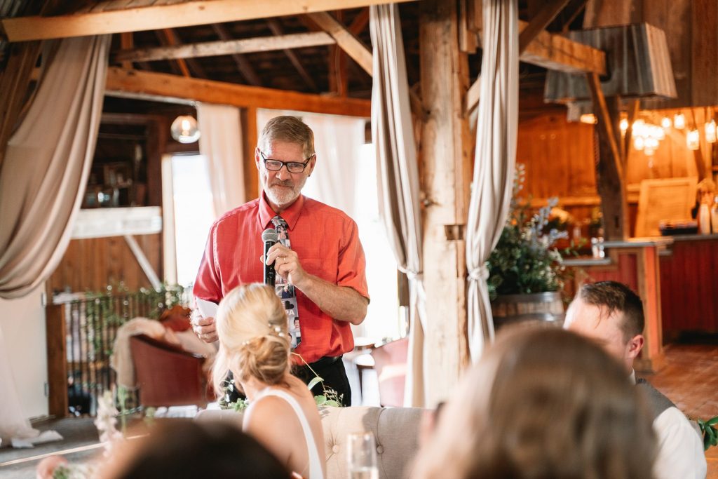 spring hayloft on the arch wedding reception