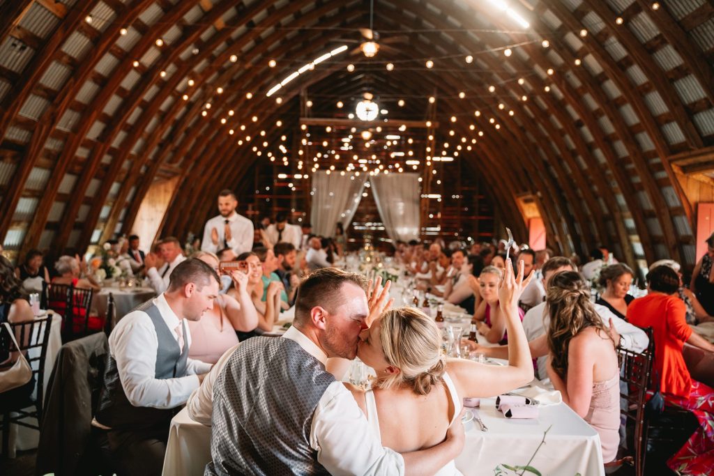 spring hayloft on the arch wedding reception