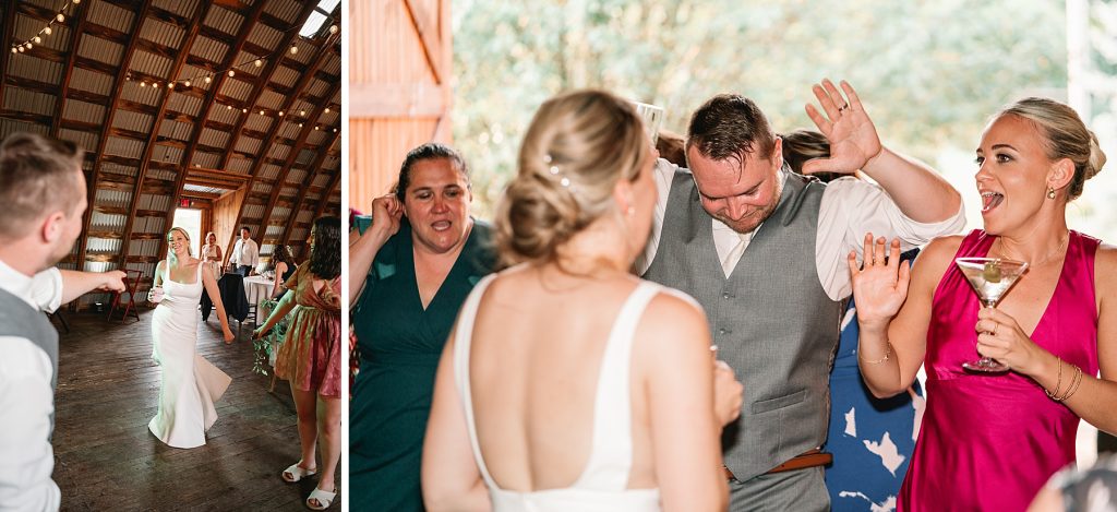 spring hayloft on the arch wedding reception