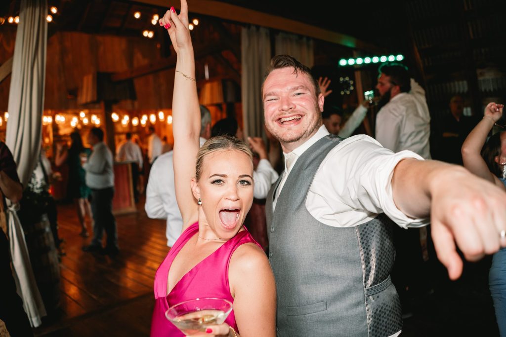 spring hayloft on the arch wedding reception