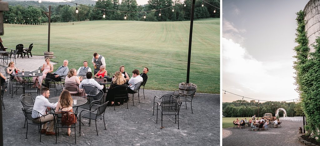 spring hayloft on the arch wedding reception