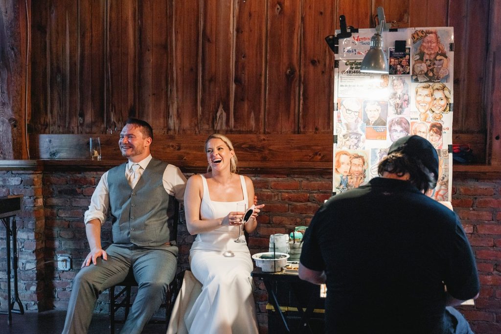 spring hayloft on the arch wedding