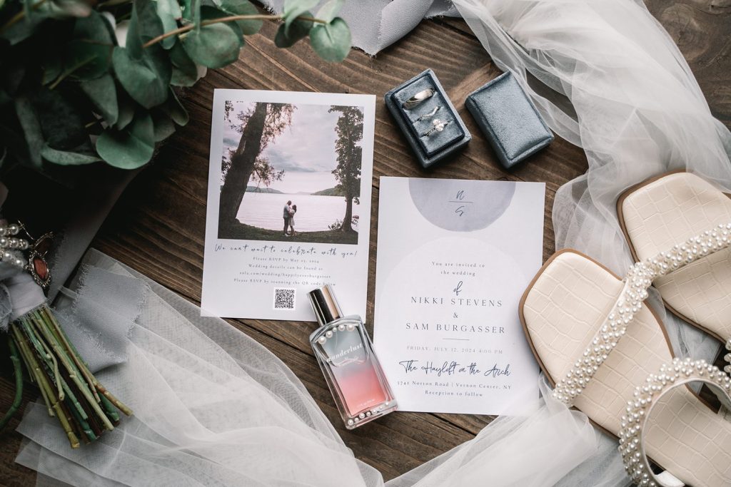 wedding flat lay