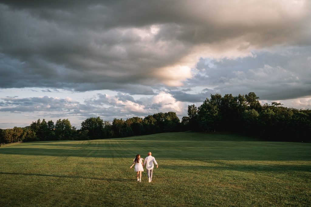 upstate ny barn wedding by the field