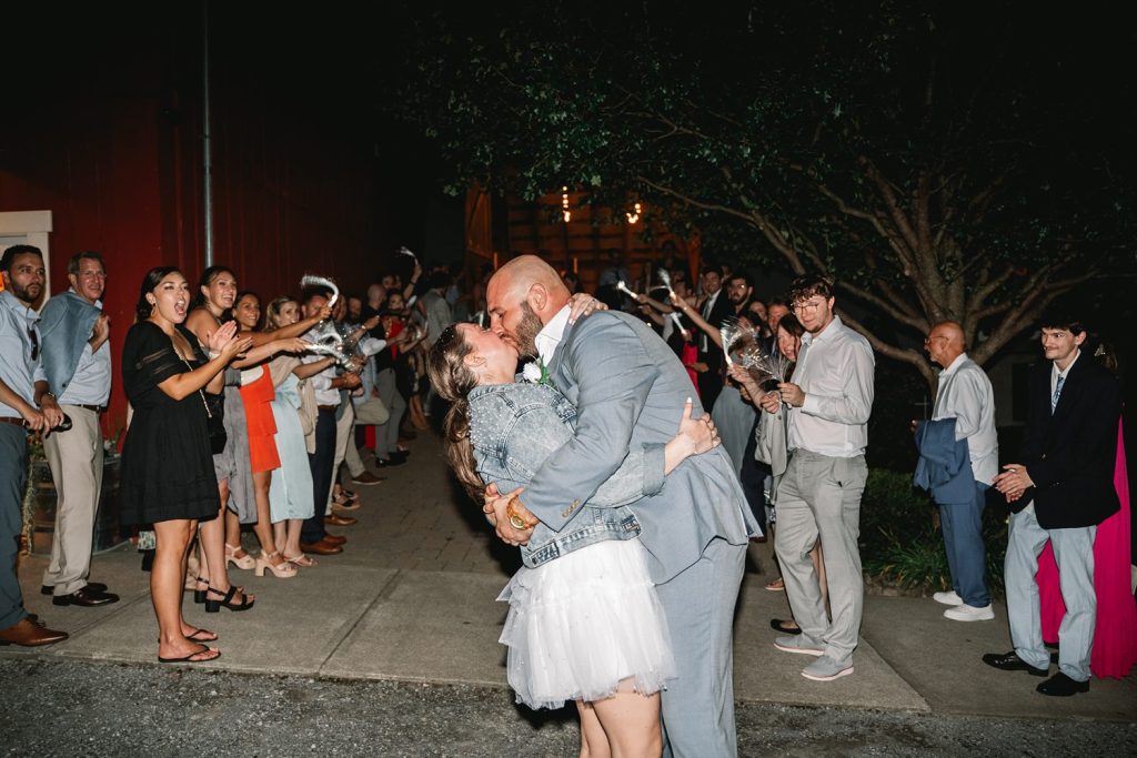 upstate ny barn wedding at hayloft on the arch formal exit